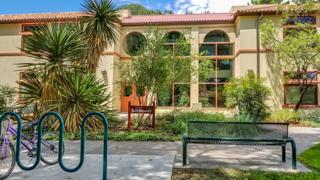 An exterior picture of the President's Hall women's dorm